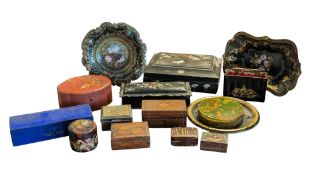 LARGE COLLECTION 19TH CENTURY & LATER BOXES