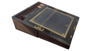 19TH CENTURY VICTORIAN MAHOGANY WRITING SLOP