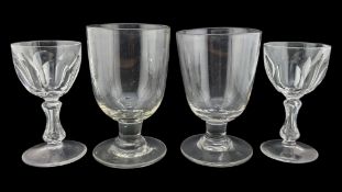 COLLECTION FOUR GEORGE III GLASSES / RUMMERS
