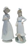 NAO BY LLADRO - TWO LATE 20TH CENTURY SPANISH PORCELAIN FIGURINES