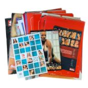 COLLECTION OF VINTAGE THE SUN PAGE THREE CALENDARS