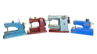 FOUR MID CENTURY VULCAN CHILDREN'S TOY SEWING MACHINES