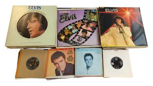 COLLECTION OF LATE 20TH CENTURY ELVIS PRESLEY LP & SINGLE VINYL RECORDS