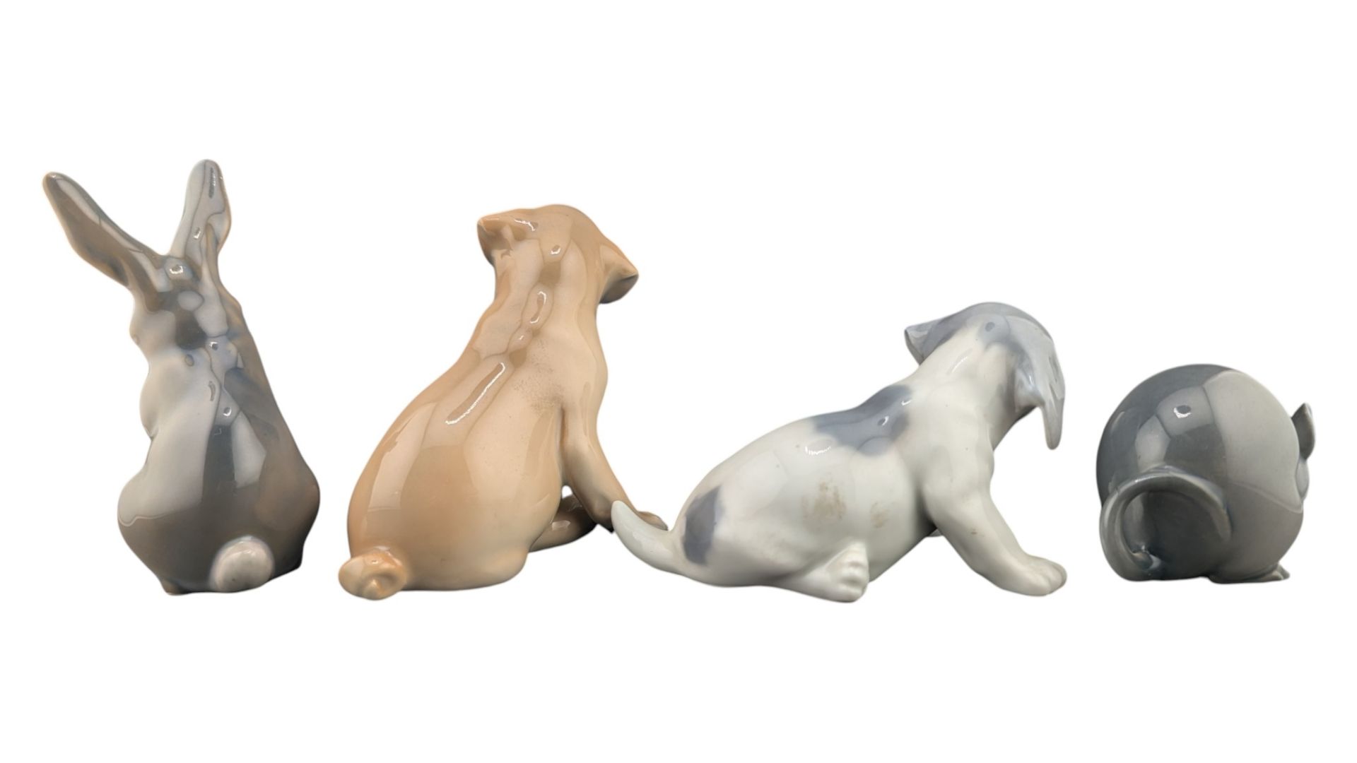 ROYAL COPENHAGEN - FOUR 20TH CENTURY VINTAGE PORCELAIN ANIMAL FIGURES - Image 2 of 6