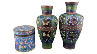 COLLECTION OF 20TH CENTURY CHINESE CLOISSONE PIECES