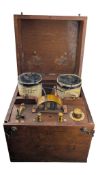 19TH CENTURY VICTORIAN MAHOGANY CASED ELECTROSHOCK MACHINE
