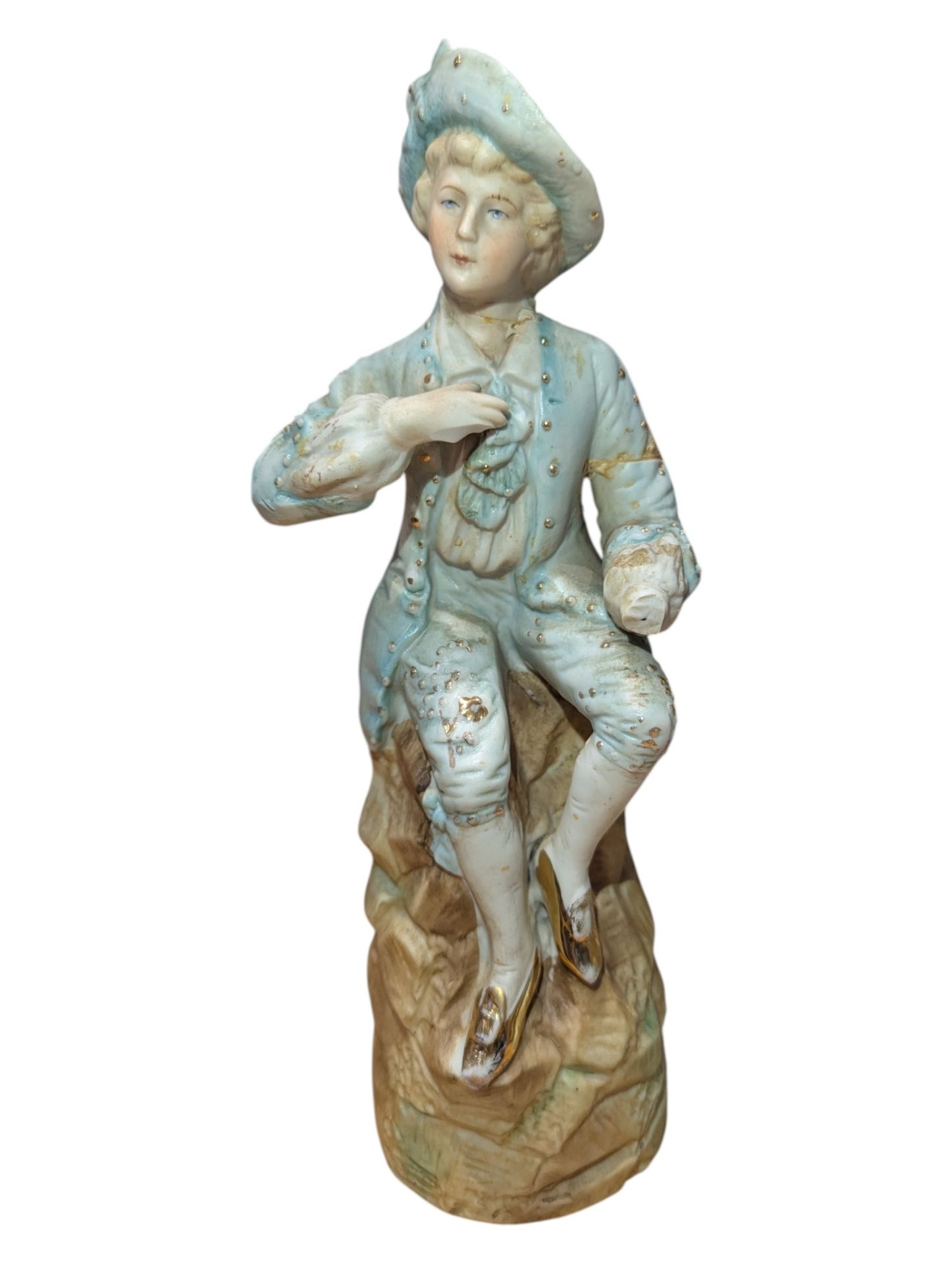 FOUR 20TH CENTURY CONTINENTAL PORCELAIN ORNAMENTAL FIGURES - Image 2 of 7