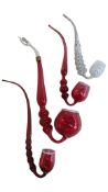 COLLECTION OF FOUR 19TH CENTURY VICTORIAN NAILSEA PIPES