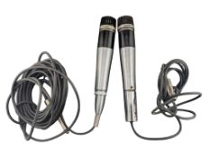 TWO 1960S SHURE UNIDYME III VINTAGE MICROPHONES