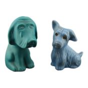 SYLVAC - TWO MID CENTURY CERAMIC DOG FIGURES