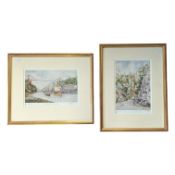 TWO LIMITED EDITION SIGNED PRINTS BY A. V. PRICE OF THE MATTHEW AND CHEDDAR GORGE