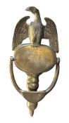 VINTAGE 20TH CENTURY BRASS EAGLE DOOR KNOCKER
