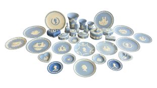 WEDGWOOD - COLLECTION OF LATE 20TH CENTURY BLUE JASPERWARE PORCELAIN