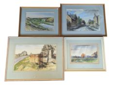 HAROLD WILFRED SAYER RWA (1913-1993) - FOUR 20TH CENTURY WATERCOLOURS