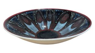 POOLE POTTERY - LATE 20TH CENTURY STUDIO DELPHIS LARGE BOWL