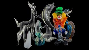 COLLECTION OF ART GLASS - MURANO - MDINA