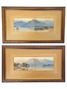 AARON EDWIN PENLEY (1807-1870) - TWO 1871 WATERCOLOUR LANDSCAPE PAINTINGS