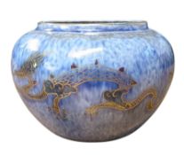 DAISY MAKEIG-JONES X WEDGWOOD - EARLY 20TH CENTURY CELESTIAL DRAGON SQUATTED VASE