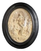 LARGE 19TH CENTURY MEERSCHAUM/SEA FOAM RELIGIOUS PLAQUE OF THE LAST SUPPER