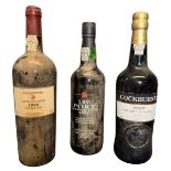 COCKBURN'S 1995 & 2007 VINTAGE PORT BOTTLES T/W 1998 LBV PORT BOTTLE