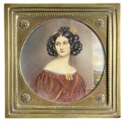 AFTER JOSEPH STIELER - NANETTE KAULA - 19TH CENTURY WATERCOLOUR ON IVORY