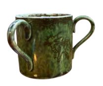 DAISY MAKEIG-JONES X WEDGWOOD - EARLY 20TH CENTURY MINIATURE DRAGON LOVING CUP/TYG