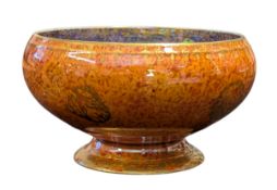 DAISY MAKEIG-JONES X WEDGWOOD - C. 1920S LUSTRE ORIENTAL PATTERN VASE/BOWL