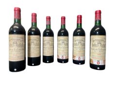 CHATEAU LA LAGUNE, HAUT-MEDOC - SIX 1983 & 1984 CRAND CRU CLASSE WINE BOTTLES