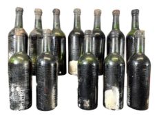 TWELVE BOTTLES OF 1963 VINTAGE DOW'S PORT, NO LABELS