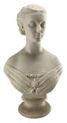 AFTER MARY THORNYCROFT - 19TH CENTURY COPELAND BUST OF PRINCESS ALEXANDRA