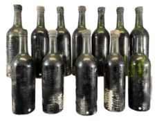 TWELVE BOTTLES OF 1963 VINTAGE DOW'S PORT, NO LABELS