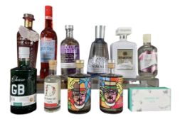 ELEVEN ASSORTED BOTTLES OF SPIRITS, TO INCLUDE GIN, VODKA & LIQUEURS