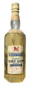 BOOTHS - 1943 FINEST LONDOND RY GIN 70% PROOF BOTTLE