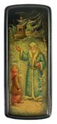 RUSSIAN FEDOSKINO LATE 20TH CENTURY LACQUERED BOX BY YURI BUTSINSKY