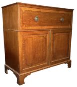 VICTORIAN 19TH CENTURY BIRCH WOOD SECRETAIRE CHEST