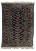 EARLY TO MID 20TH CENTURY PERSIAN HAMADAN SILK & WOOL CARPET RUG