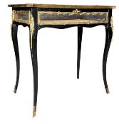 FRENCH NAPOLEON III 19TH CENTURY EBONISED & ORMOLU MOUNTED BIJOUTERIE TABLE