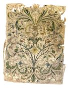 CONTINENTAL, POSSIBLY FRENCH, 18TH CENTURY STUMPWORK PANEL ON SILK
