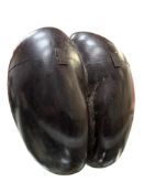 NATURAL HISTORY - COCO DE MER (LODOICEA MALDIVICA) - 19TH CENTURY HINGED NUT