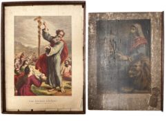 VICTORIAN 19TH CENTURY RELIGIOUS WOODEN BLOCK PUZZLE, KRONHEIM & CO, LONDON