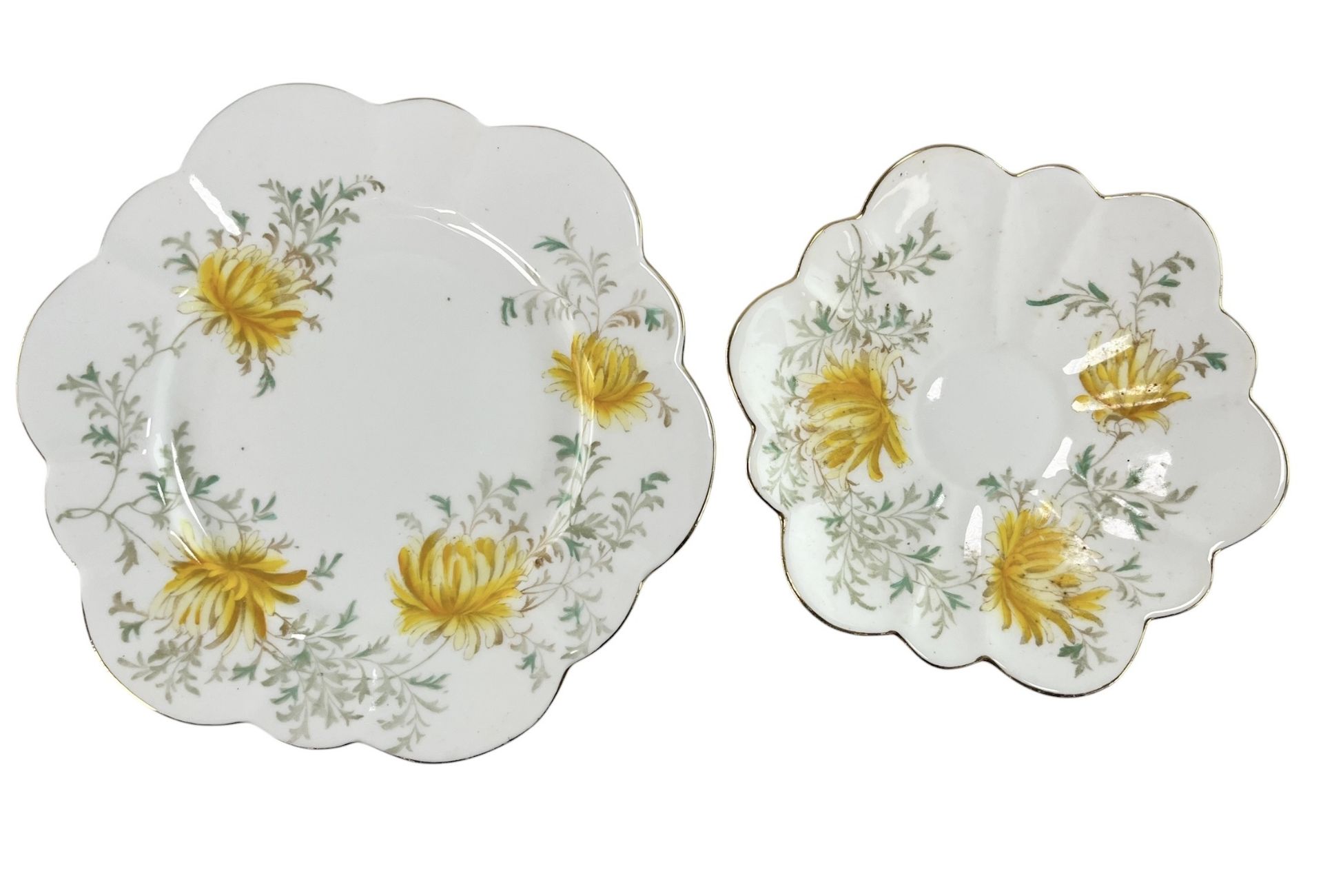 SHELLEY FINE BONE CHINA - QUEEN ANNE & YELLOW FLOWER - ASSORTMENT OF TEA WARE - Image 3 of 11