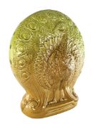 CHRISTOPHER DRESSER FOR AULT POTTERY - CIRCA 1880 EARTHENWARE PEACOCK VASE