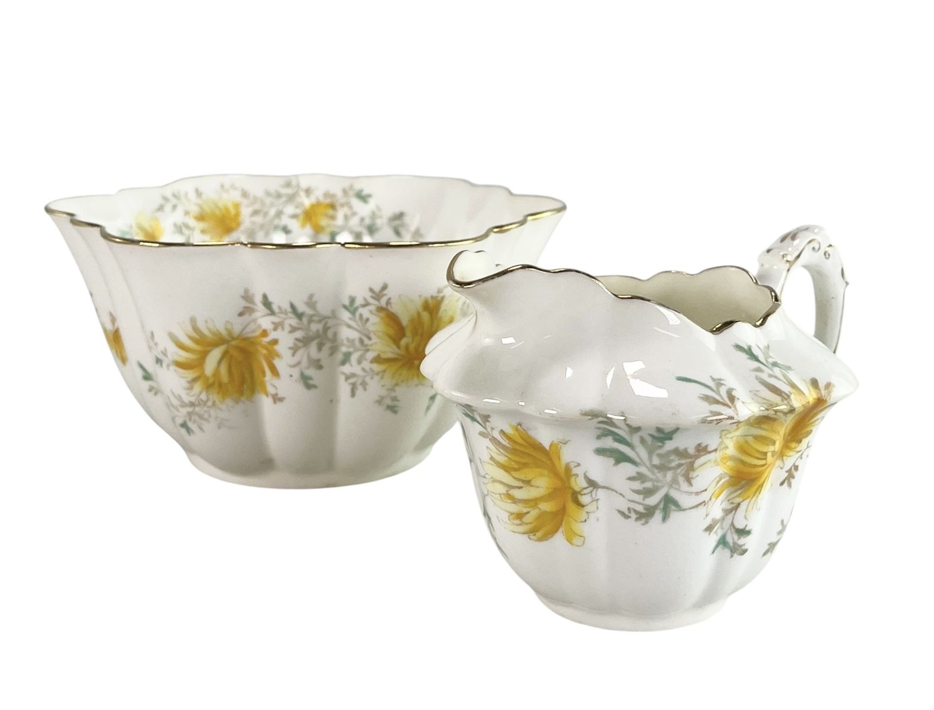 SHELLEY FINE BONE CHINA - QUEEN ANNE & YELLOW FLOWER - ASSORTMENT OF TEA WARE - Image 9 of 11