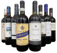 EIGHT ITALIAN RED WINE BOTTLES ASSORTED