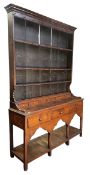 GEORGE III 18TH CENTURY OAK WOOD WELSH DRESSER