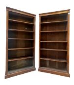 PAIR OF 19TH CENTURY REVIVAL MAHOGANY TALL BOOKCASES