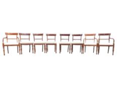 SET OF EIGHT VICTORIAN REPRODUCTION DINING CHAIRS