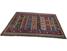 VINTAGE SOUTHWEST PERSIAN QASHQAI KILIM FLOOR RUG