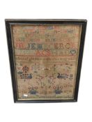 19TH CENTURY VICTORIAN NEEDLEPOINT SAMPLER
