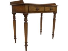 VICTORIAN 19TH CENTURY MAHOGANY WRITING HALL TABLE DESK